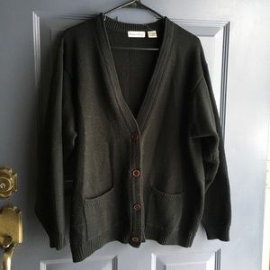 black button down cardigan